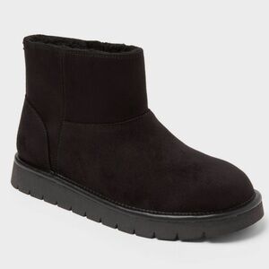 Women's May Microsuede Boots with Memory Foam Insole, Universal Thread, Black 10